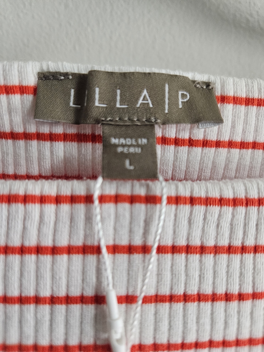 Lilla P White Top with Red Stripes - Picture 2 of 4